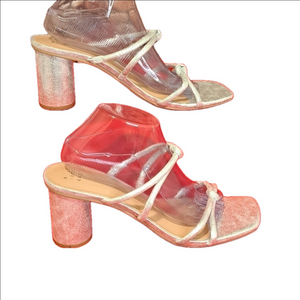A New Day Silver Heeled Sandals